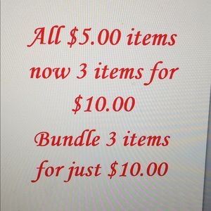 Various items on sale.